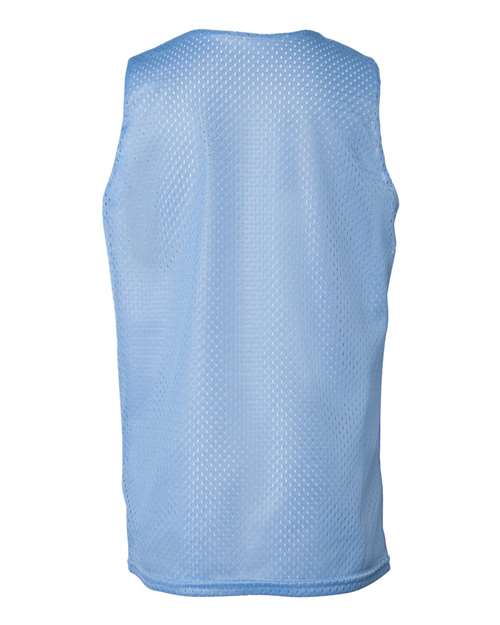 Badger 2529 Youth Pro Mesh Reversible Tank Top - Columbia Blue/ White - back