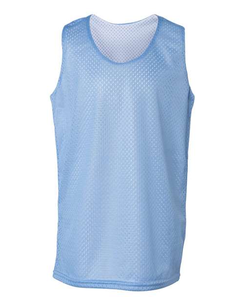 Badger 2529 Youth Pro Mesh Reversible Tank Top - Columbia Blue/ White - front