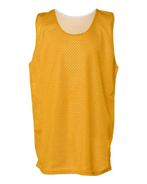 Badger 2529 Youth Pro Mesh Reversible Tank Top - Gold/ White - front