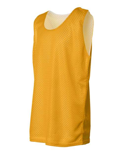 Badger 2529 Youth Pro Mesh Reversible Tank Top - Gold/ White - side