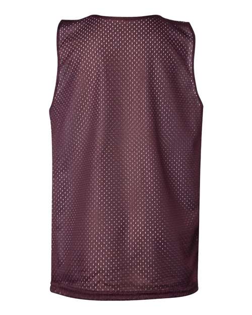 Badger 2529 Youth Pro Mesh Reversible Tank Top - Maroon/ White - back