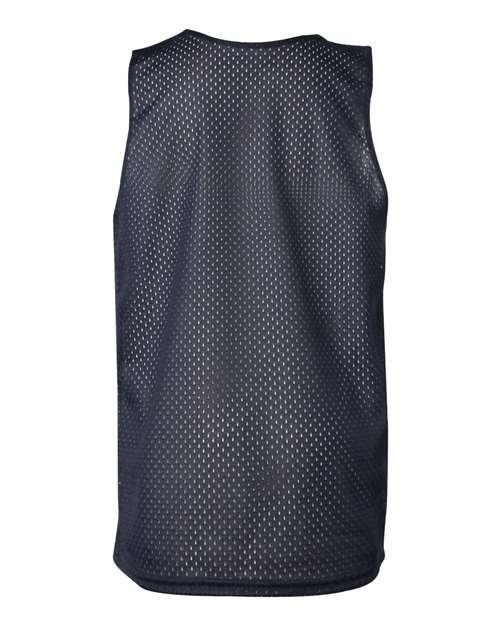 Badger 2529 Youth Pro Mesh Reversible Tank Top - Navy/ White - back