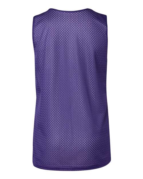 Badger 2529 Youth Pro Mesh Reversible Tank Top - Purple/ White - back