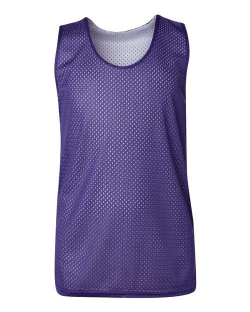 Badger 2529 Youth Pro Mesh Reversible Tank Top - Purple/ White - front