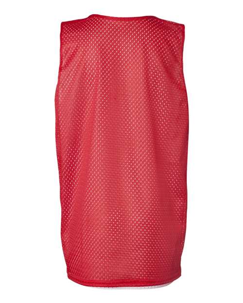 Badger 2529 Youth Pro Mesh Reversible Tank Top - Red/ White - back