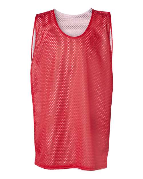 Badger 2529 Youth Pro Mesh Reversible Tank Top - Red/ White - front