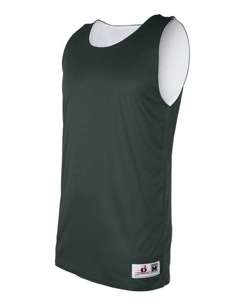 Badger 4129 Men's B-Core Reversible Tank Top - Forest - side
