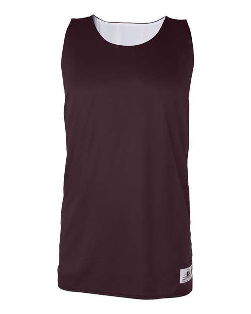 Badger 4129 Men's B-Core Reversible Tank Top - Maroon - front