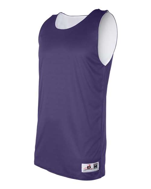 Badger 4129 Men's B-Core Reversible Tank Top - Purple - side