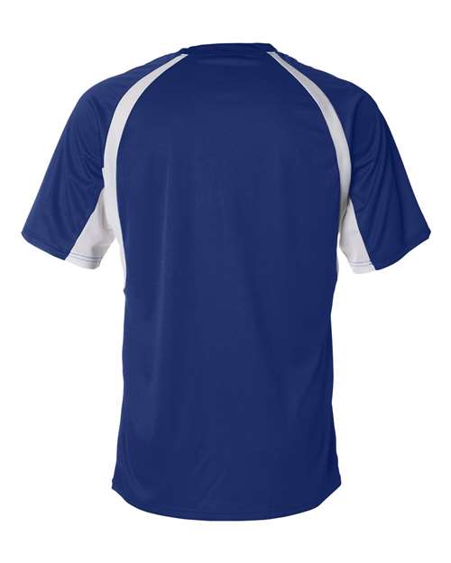 Badger 4144 Men's B-Core Hook T-Shirt - Royal/ White - back