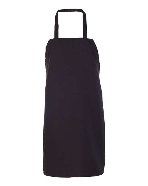 Chef Designs 1430 Bib Apron - Black - front
