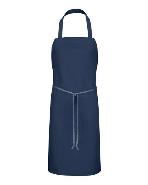 Chef Designs 1430 Bib Apron - Navy - front