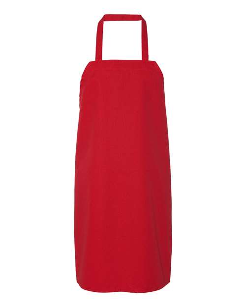Chef Designs 1430 Bib Apron - Red - front