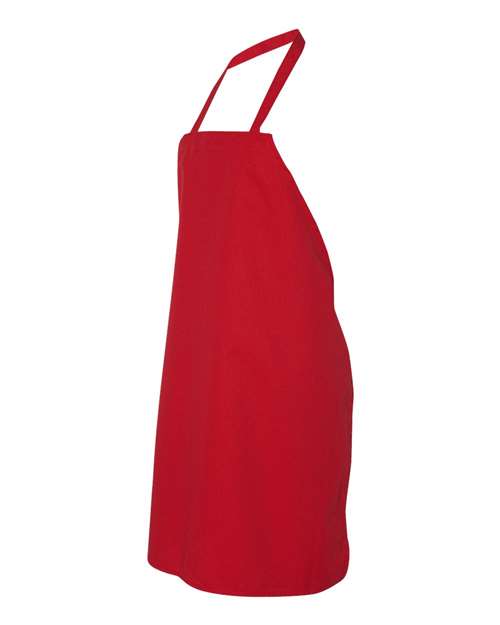 Chef Designs 1430 Bib Apron - Red - side