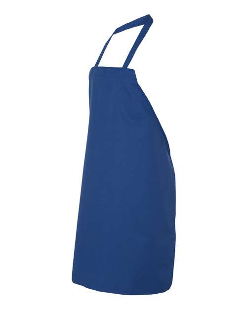 Chef Designs 1430 Bib Apron - Royal Blue - side