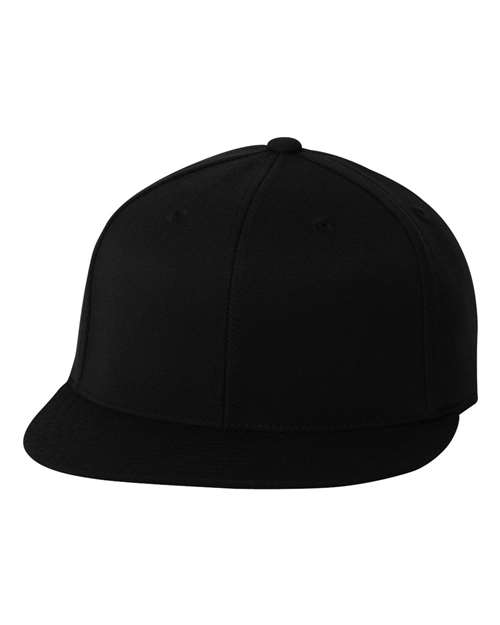Flexfit 6210FF 210® Flat Bill Cap - Black - front