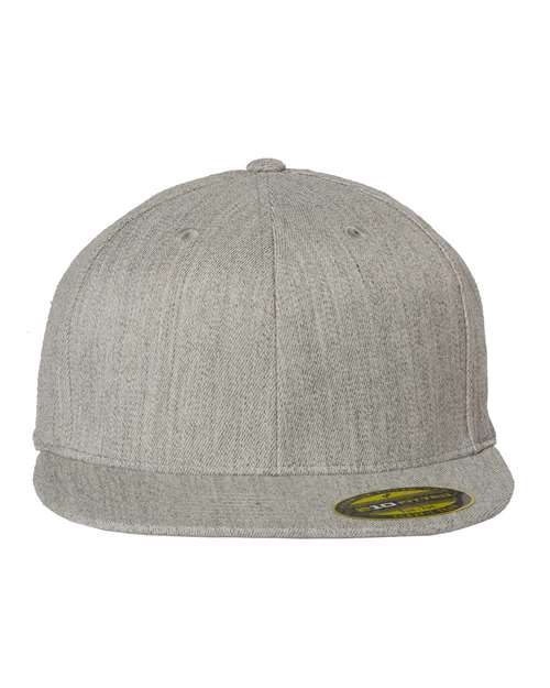 Flexfit 6210FF 210® Flat Bill Cap - Heather Grey - front