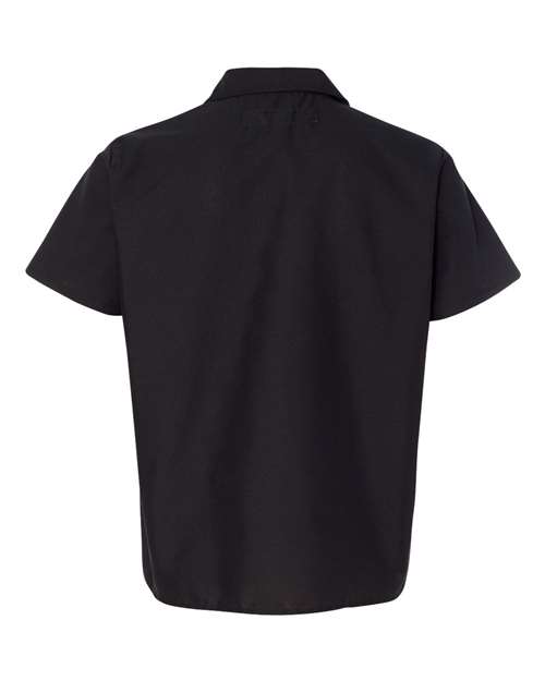 Chef Designs 5020 Poplin Cook Shirt with Gripper Closures - Black - back