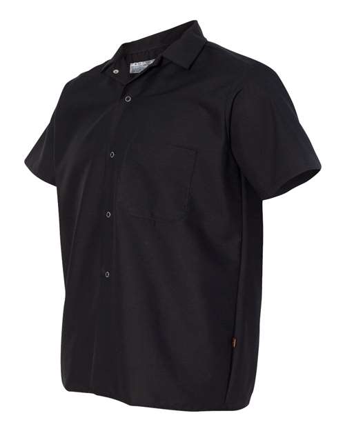 Chef Designs 5020 Poplin Cook Shirt with Gripper Closures - Black - side