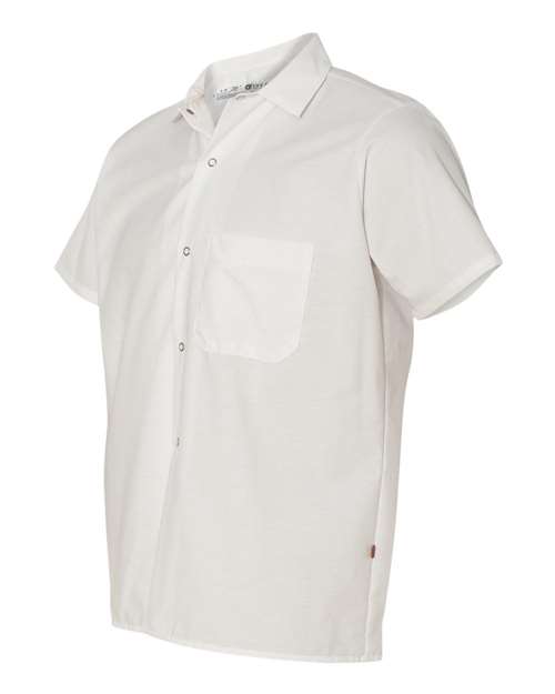 Chef Designs 5020 Poplin Cook Shirt with Gripper Closures - White - side