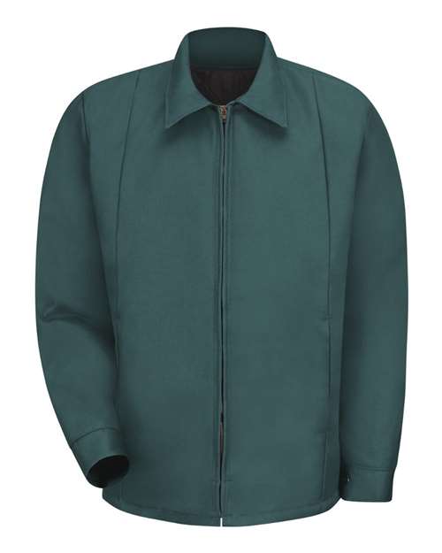 Red Kap JT50 Men's Perma-Lined Panel Jacket - Spruce Green - front