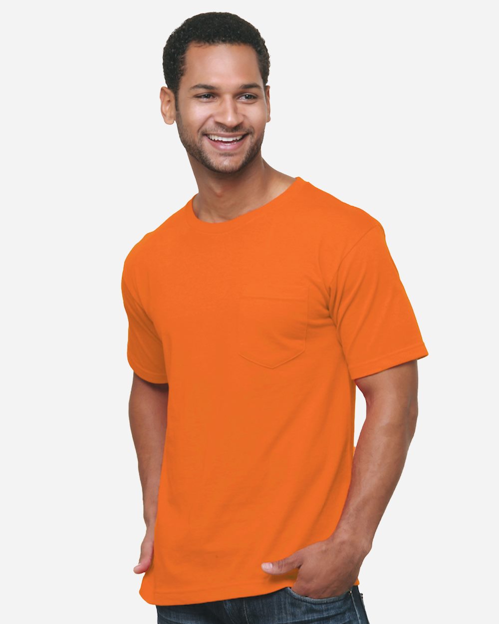Bayside 5070 Unisex USA-Made Midweight Pocket T-Shirt - style