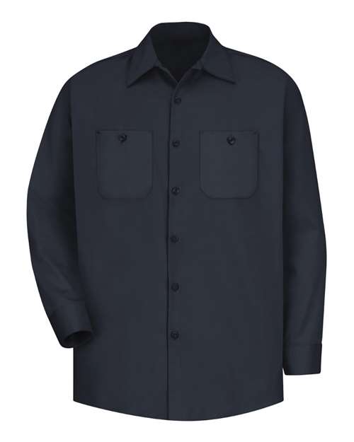 Red Kap SC30 Men's Cotton Uniform Shirt - Dark Navy - front