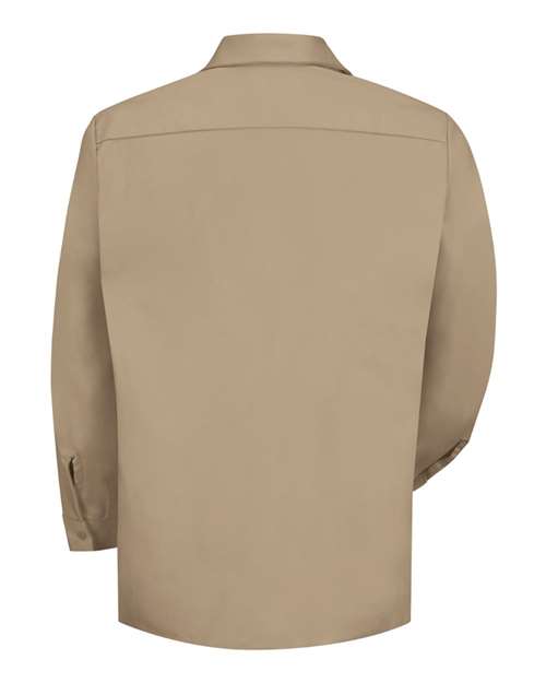 Red Kap SC30 Men's Cotton Uniform Shirt - Khaki - back