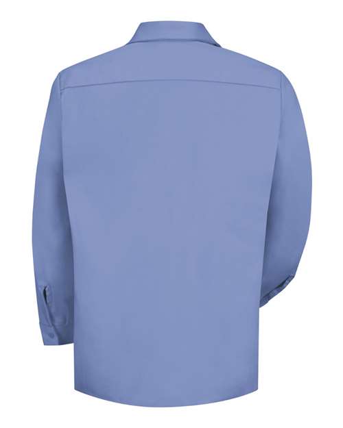 Red Kap SC30 Men's Cotton Uniform Shirt - Light Blue - back