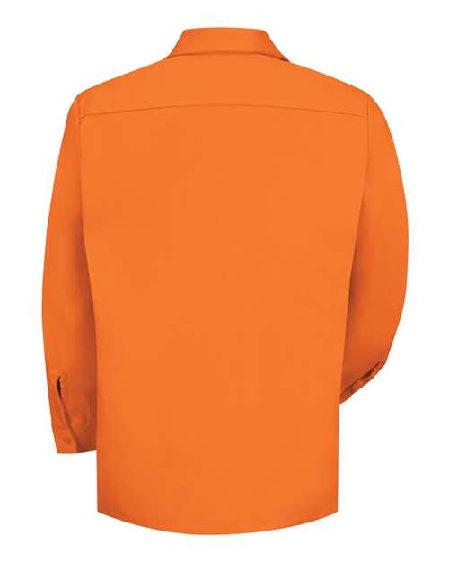 Red Kap SC30 Men's Cotton Uniform Shirt - Orange - back