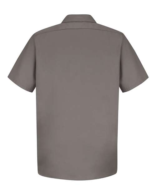Red Kap SC40 Men's Cotton Short Sleeve Uniform Shirt - Graphite - back