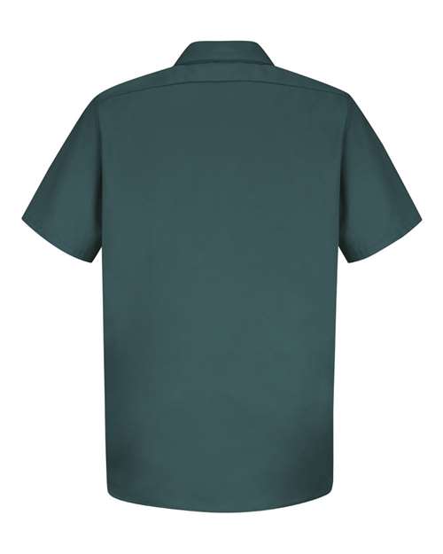 Red Kap SC40 Men's Cotton Short Sleeve Uniform Shirt - Spruce Green - back