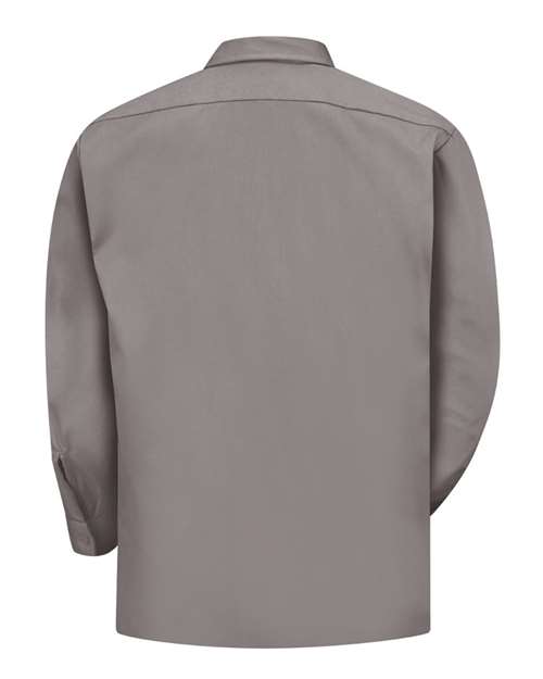 Red Kap ST52 Men's Utility Long Sleeve Work Shirt - Silver Grey - back