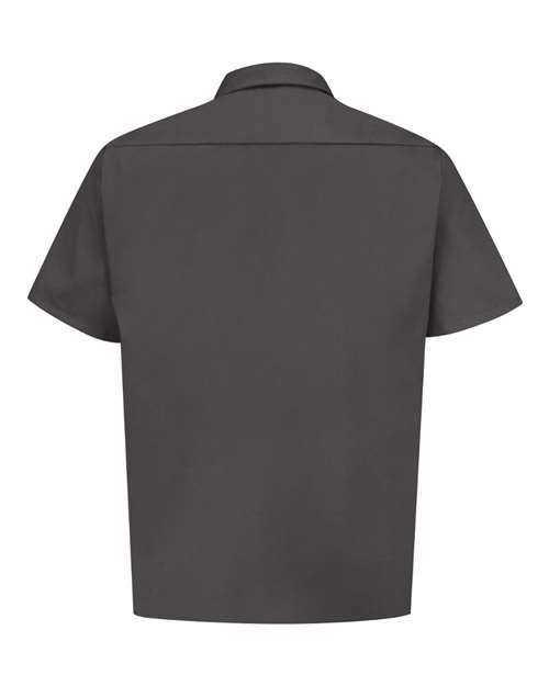 Red Kap ST62 Men's Utility Short Sleeve Work Shirt - Charcoal - back