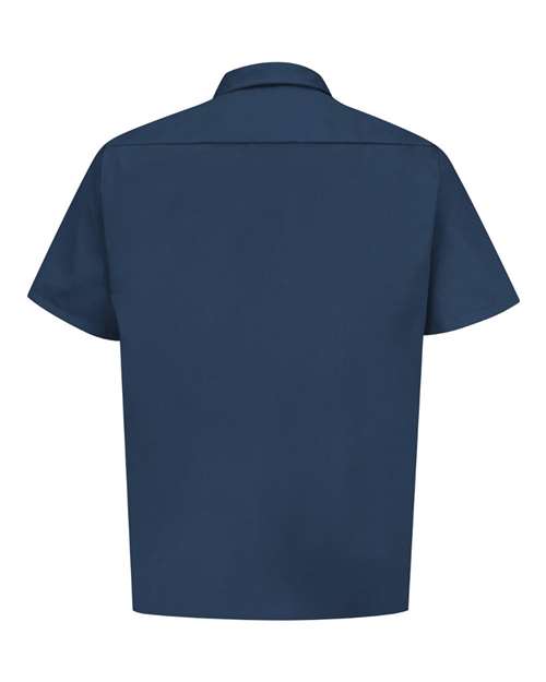 Red Kap ST62 Men's Utility Short Sleeve Work Shirt - Navy - back