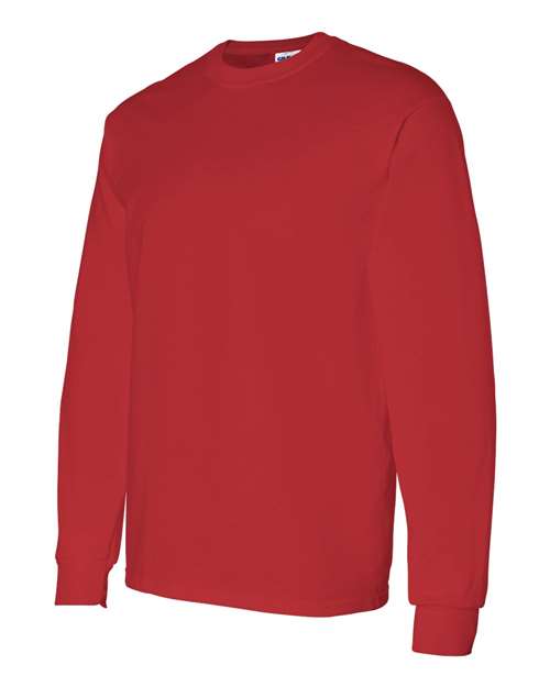 Gildan 5400 Unisex Heavy Cotton™ Long Sleeve T-Shirt - Red - side