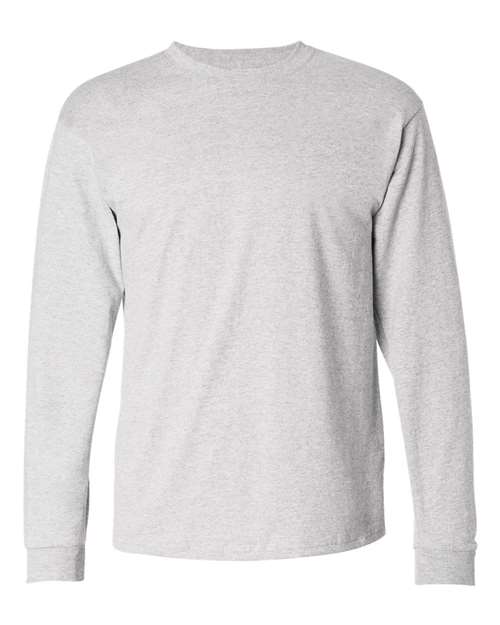 Hanes 5586 Unisex Authentic Long Sleeve T-Shirt - Ash - front