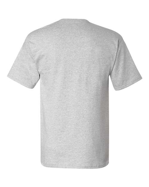 Hanes 5590 Unisex Authentic Pocket T-Shirt - Ash - back