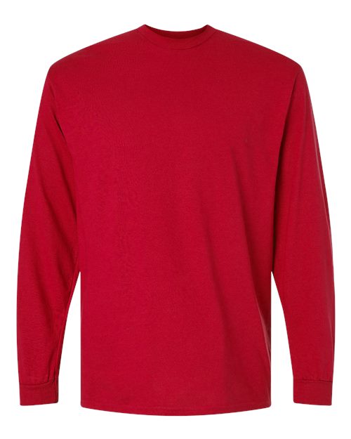 Gildan 8400 Unisex DryBlend® 50/50 Long Sleeve T-Shirt - Red - front