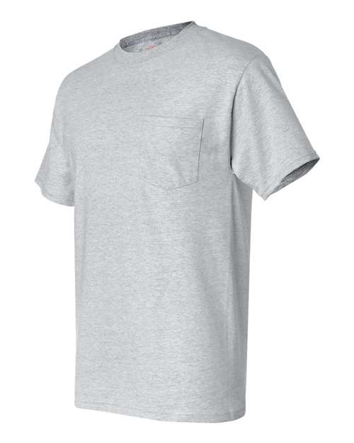 Hanes 5190 Unisex Beefy-T® Pocket T-Shirt - Ash - side
