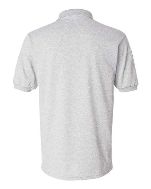 Hanes 054X Unisex EcoSmart® Jersey Polo - Ash - back