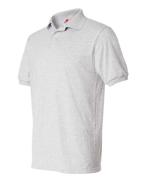 Hanes 054X Unisex EcoSmart® Jersey Polo - Ash - side
