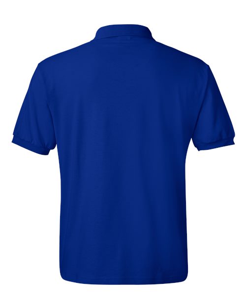 Hanes 054X Unisex EcoSmart® Jersey Polo - Deep Royal - back