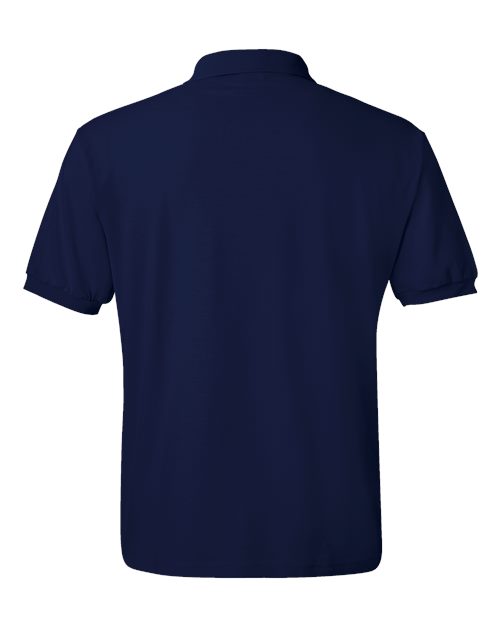 Hanes 054X Unisex EcoSmart® Jersey Polo - Navy - back