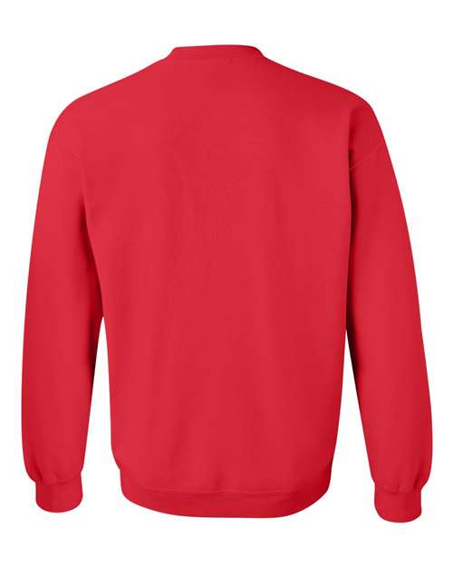 Gildan 18000 Unisex Heavy Blend™ Crewneck Sweatshirt - Red - back