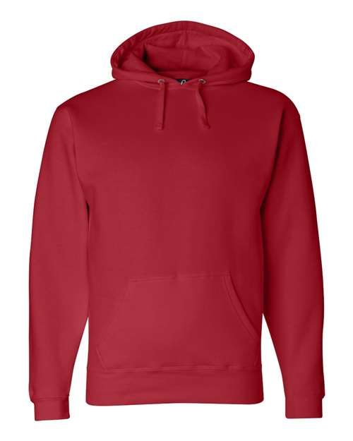J. America 8824 Men's Premium Hooded Sweatshirt - Red - side