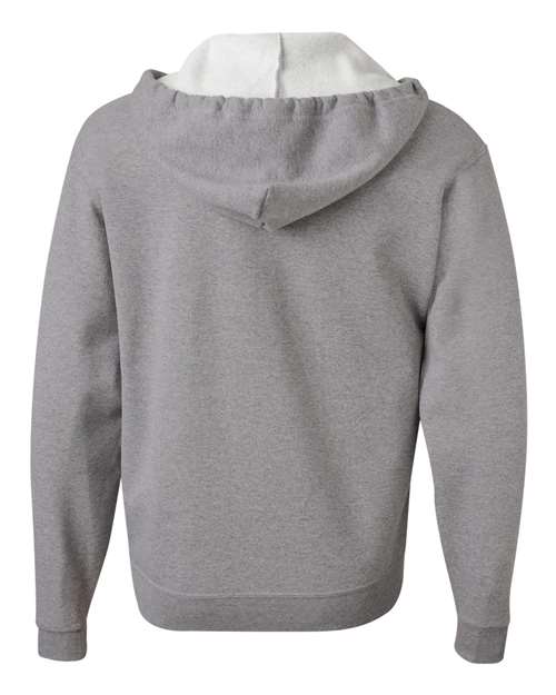 JERZEES 993MR Unisex NuBlend® Full-Zip Hooded Sweatshirt - Oxford - back