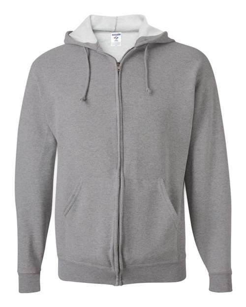 JERZEES 993MR Unisex NuBlend® Full-Zip Hooded Sweatshirt - Oxford - front