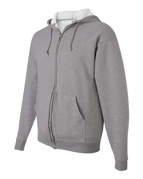 JERZEES 993MR Unisex NuBlend® Full-Zip Hooded Sweatshirt - Oxford - side