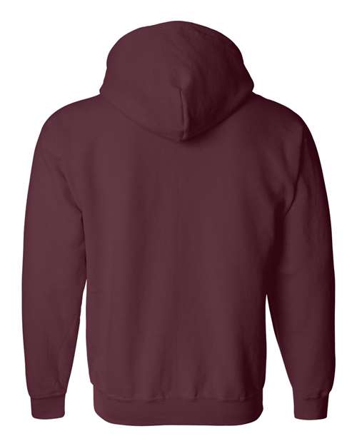 Gildan 18600 Unisex Heavy Blend™ Full-Zip Hooded Sweatshirt - Maroon - back
